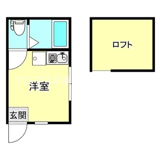 ユナイト黄金町ファンタナモーレ【1階】の間取り