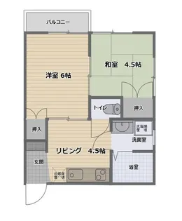 メロディハウス【1階】の間取り