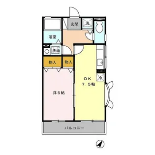 ハイム九曜I【2階】の間取り