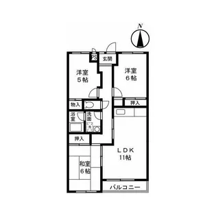 メゾンビューラー(メゾンビューラー)【3階】の間取り