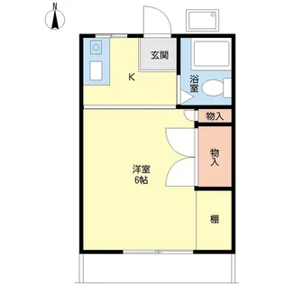 ハイツシミズ【1階】の間取り