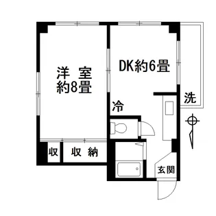 板橋ローヤルコーポ【4階】の間取り
