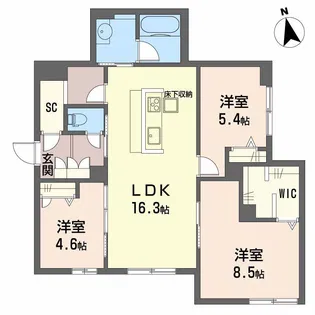 ハイムK【1階】の間取り