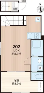 vinosity船橋飯山満【2階】の間取り
