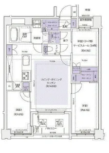 KDXレジデンス横濱紅葉坂【2階】の間取り