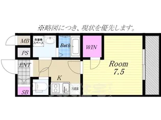 エスプレイスOSAKAベイシティ【10階】の間取り