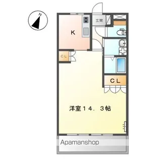 Noblechateau K.T【1階】の間取り