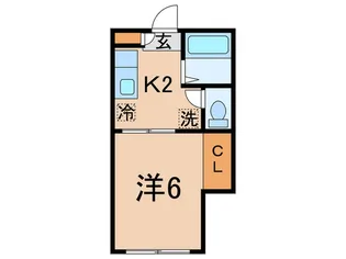 メゾンブルーエ【2階】の間取り