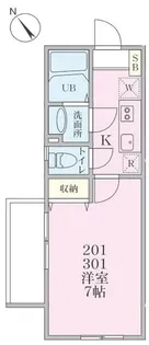 ウェストヴァリー菊名【2階】の間取り