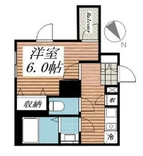 メゾン・ド・ヴィレ日本橋茅場町【7階】の間取り