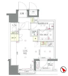 ユニーブル田端新町【9階】の間取り