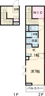 アムール Yutaka【2階】の間取り