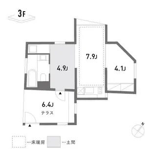 blocco【3階】の間取り
