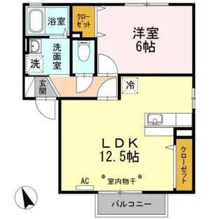 リヴェールハウス【2階】の間取り