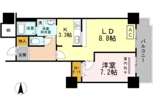 品川シーサイドビュータワー I【6階】の間取り
