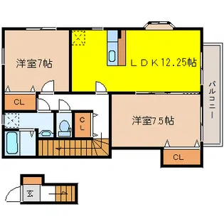 プレミールIII【2階】の間取り