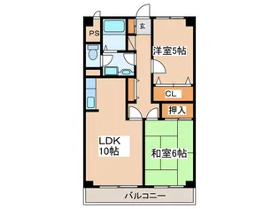 パストラル麻溝台【1階】の間取り