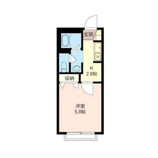 クレールまつば【1階】の間取り