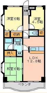 まりえ一番館【3階】の間取り