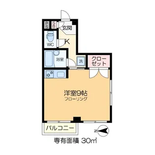 テオフラット【4階】の間取り