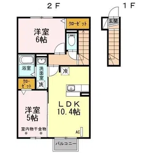 ピーターパン【2階】の間取り