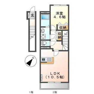ルナ スカイ【2階】の間取り