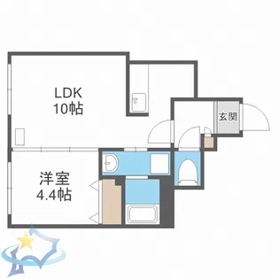 ノイすすきの東【2階】の間取り