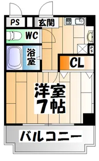 リヴィエル須磨【3階】の間取り