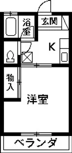 コーポルミエル B【2階】の間取り