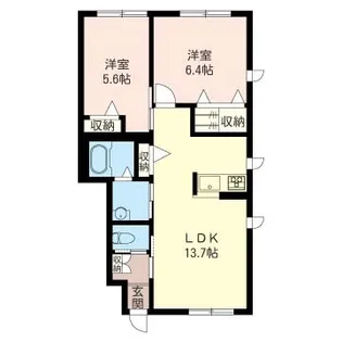 ツリー・フィールドB【1階】の間取り