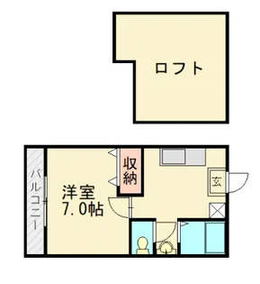 パティオ2【2階】の間取り