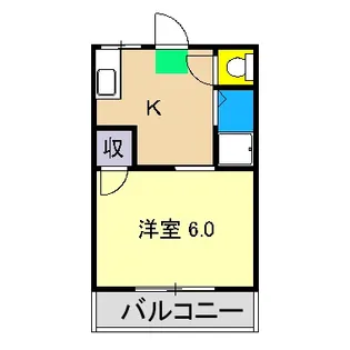 コーポライジング【3階】の間取り