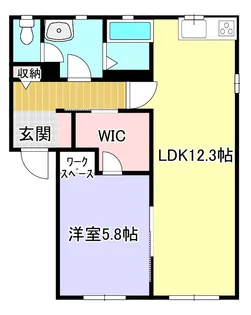 ディアスまいづる【2階】の間取り