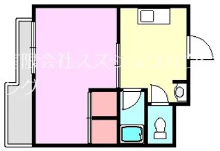 第1コーポ新松戸【3階】の間取り