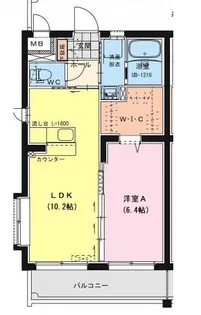 オーシャンハイツ参番館【2階】の間取り