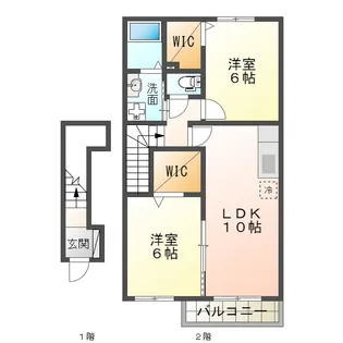 アイファイン E【2階】の間取り