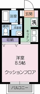 プルリオン富士見F棟【2階】の間取り