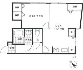 コートパサージュ【1階】の間取り