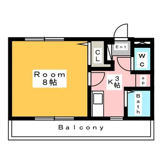ラ・ヴェールマンション【1階】の間取り