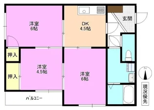村越第一マンション【2階】の間取り