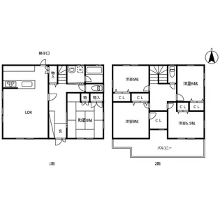 徳島県徳島市八万町橋本【一戸建】の間取り