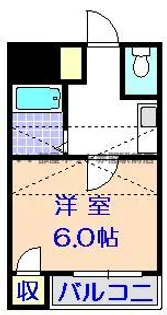 福岡県宗像市石丸2【アパート】の間取り