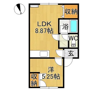 恒星ハイツ【2階】の間取り