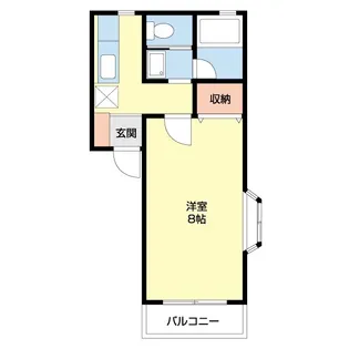 1Kの間取り画像