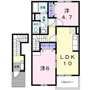 ライツ・E【2階】の間取り