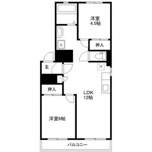 グリーンヴェール国見【2階】の間取り