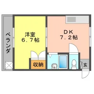 愛媛県宇和島市本町追手2【アパート】の間取り
