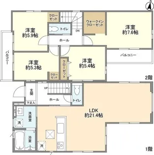 埼玉県さいたま市見沼区大字南中野【一戸建】の間取り