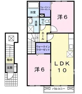 プロムナード メゾンA【2階】の間取り