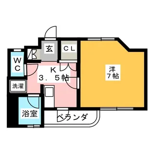 チェリーハイツIII【3階】の間取り